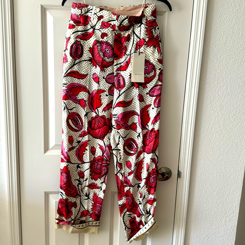 Gucci silk summer pant